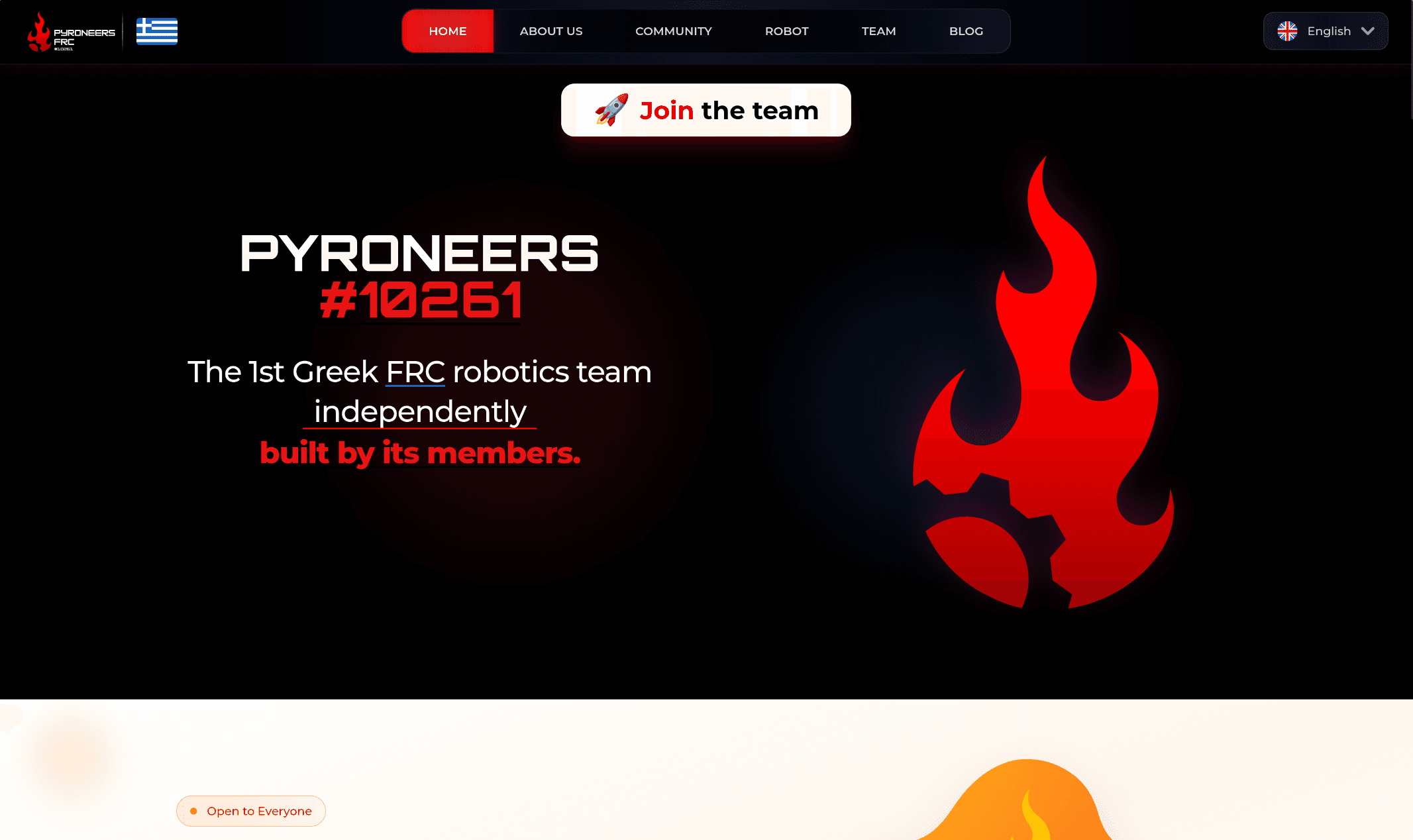 pyroneers website project image